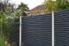 Contemporary Double Slatted Fence Panel - 1800mm x 1800mm Anthracite Grey