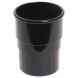 FloPlast Mini Gutter Downpipe Socket - 50mm Black