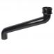 Cast Iron Round Downpipe Offset - 533mm Projection 65mm Black