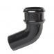 Cast Iron Round Downpipe Bend - 112.5 Degree x 100mm Black