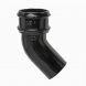 Cast Iron Round Downpipe Bend - 135 Degree x 100mm Black