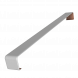 Fascia Double Ended Joint Trim - 600mm White Woodgrain