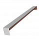 Fascia Double Ended Corner Trim - 600mm White Woodgrain