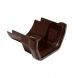 FloPlast PVC Square to Cast Iron Half Round Gutter Adaptor - Brown