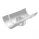 Cast Aluminium Half Round Gutter Running Outlet - 125mm x 76mm PPC