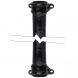 Cast Iron Round Eared Downpipe - Socket Both Ends - 65mm x 1829mm Black