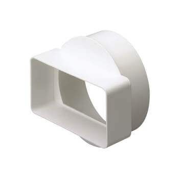 Monsoon Rectangular Ventilation Duct Round to Rectangular Adaptor - 110mm x 54mm