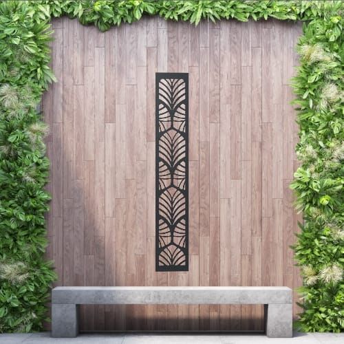 Aluminium Privacy Screen Setosa - Free Standing - 1800mm x 300mm Black