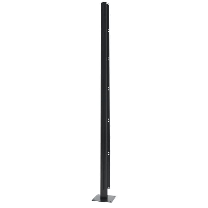 Aluminium Corner Post For Casting For Privacy Screen - 300mm x 60mm x 60mm Black