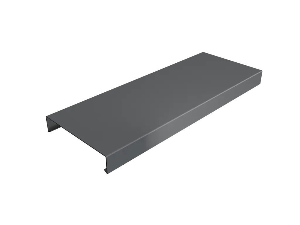 Aluminium Coping for 301-350mm Wall - 410mm x 3mtr Anthracite Grey