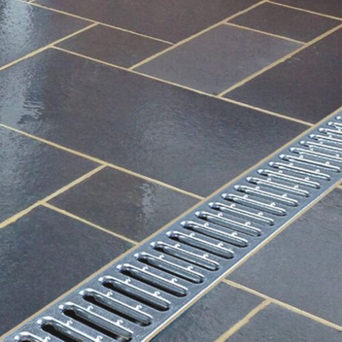 DekDrain Channel Drainage Grate Galvanised Steel Class A15 - 1mtr