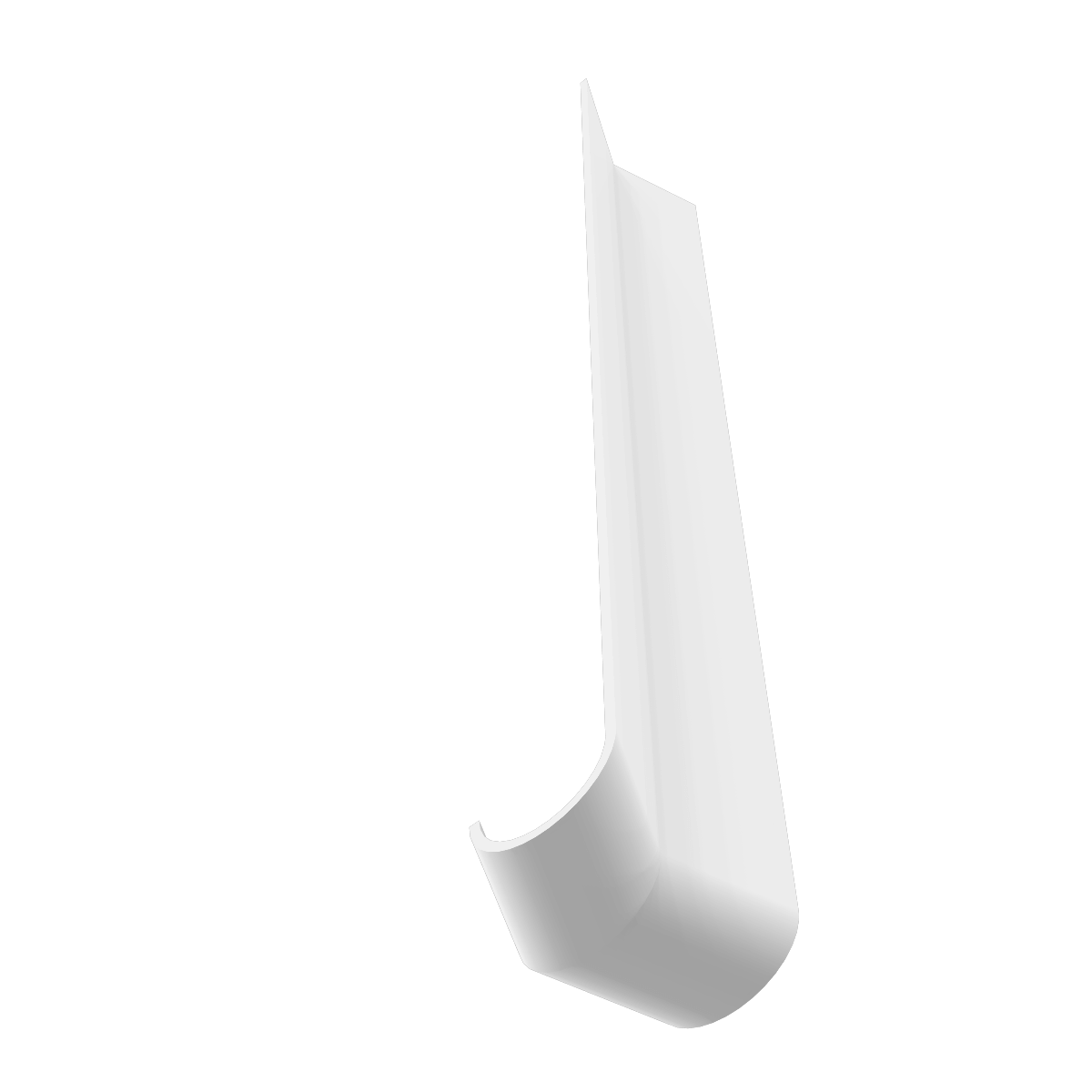 Bullnose Fascia 135 Degree Internal Corner - 327mm x 50mm White