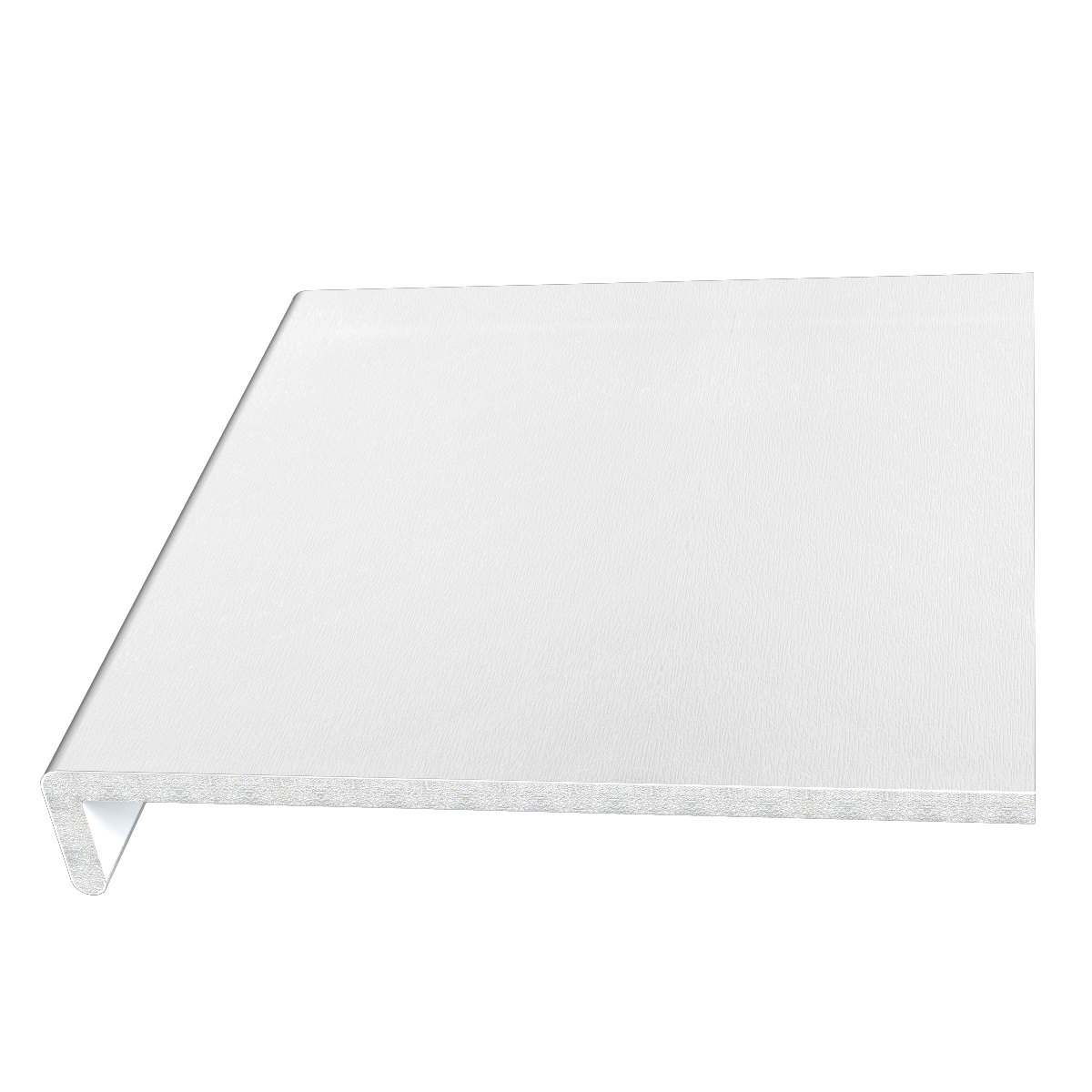 Cover Board - 200mm x 10mm x 5mtr White Woodgrain - Pack of 2