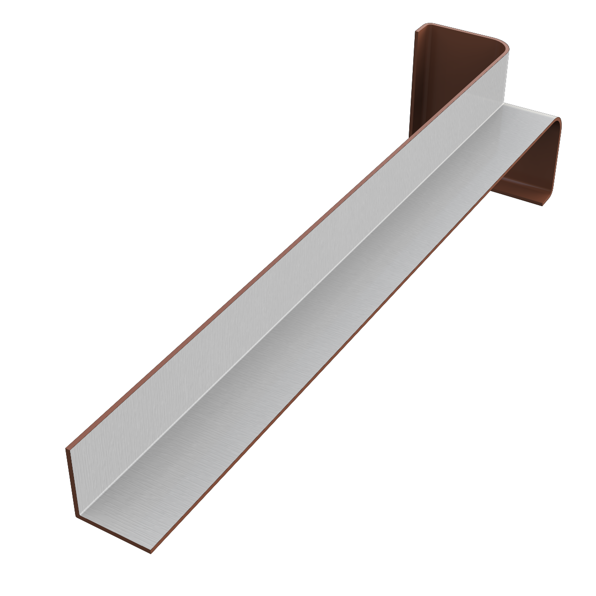 Fascia Internal Corner Trim - 135 Degree 300mm White Woodgrain