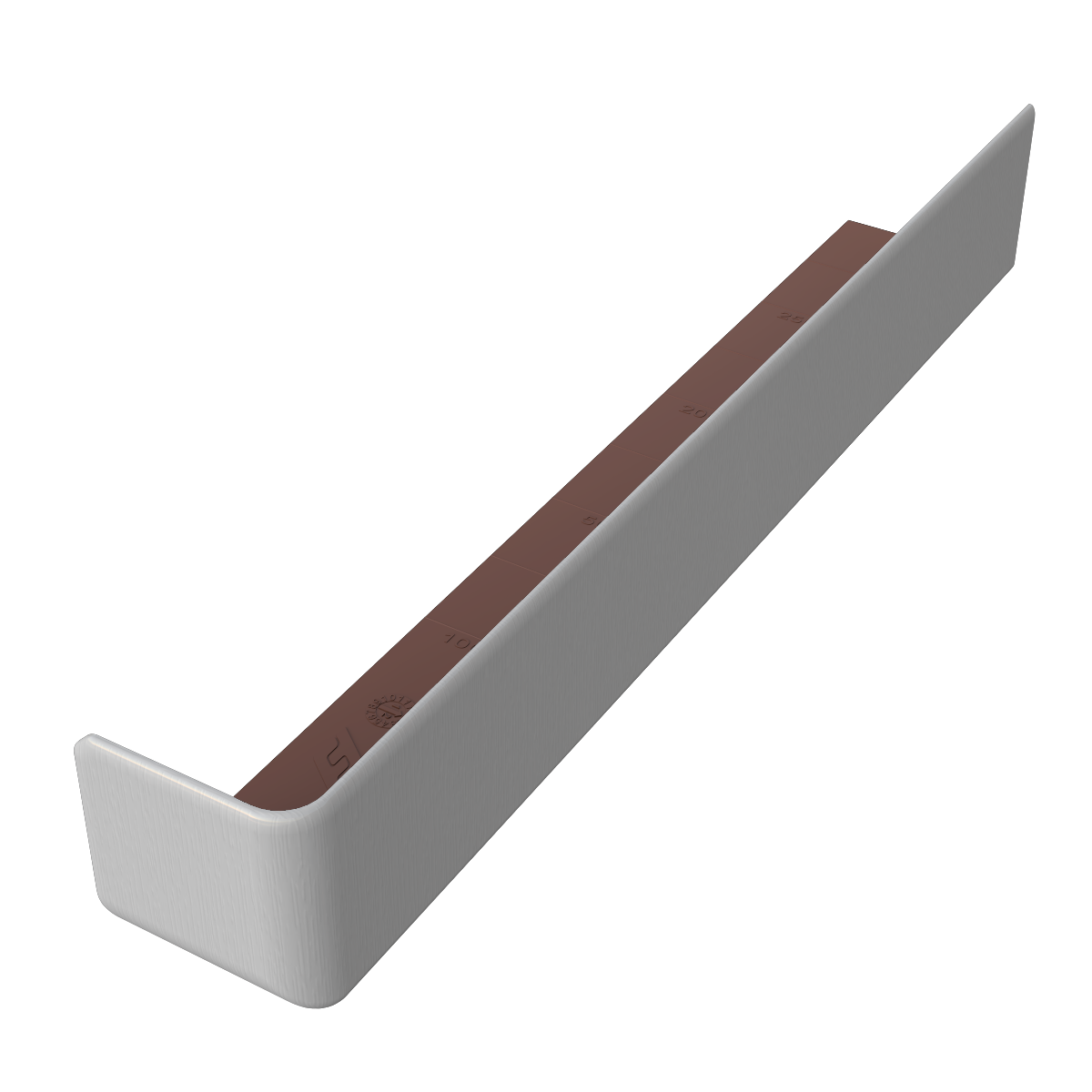 Fascia Corner Trim - 300mm White Woodgrain