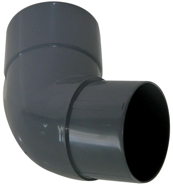 FloPlast Deepflow/ Hi-Cap Downpipe Offset Bend - 112.5 Degree x 80mm Grey