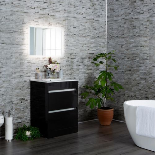 Bathroom Wall Panel - 1000mm x 2400mm x 10mm Brick Grey