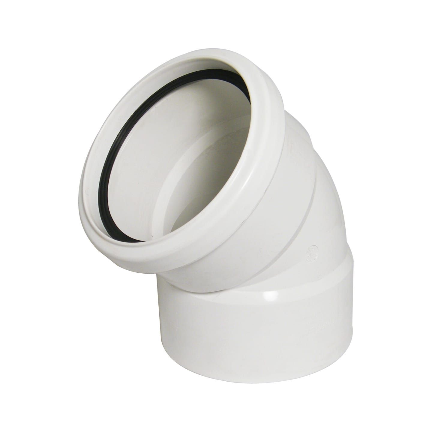 FloPlast Solvent Weld Offset Bend Top - 110mm White