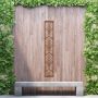 Steel Privacy Screen Setosa - Free Standing - 1800mm x 300mm Steel Corten