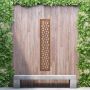 Steel Privacy Screen Woven - Free Standing - 1800mm x 300mm Steel Corten