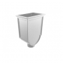 Cast Aluminium Round Gallica Hopper - 76mm PPC Finish