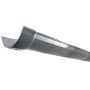 Cast Iron Beaded Half Round Gutter - 100mm x 1829mm Primed