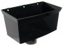 FloPlast Deepflow/ Hi-Cap Downpipe Hopper - 80mm Black