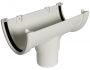 FloPlast Deepflow/ Hi-Cap Gutter Running Outlet for 80mm Downpipe - 115mm x 75mm White