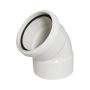 FloPlast Solvent Weld Offset Bend Top - 110mm White