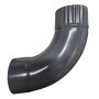 Steel Downpipe Bend - 90 Degree x 87mm Graphite Grey