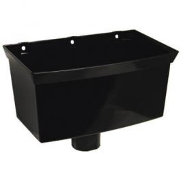 FloPlast Downpipe Universal Round/ Square Hopper - Black